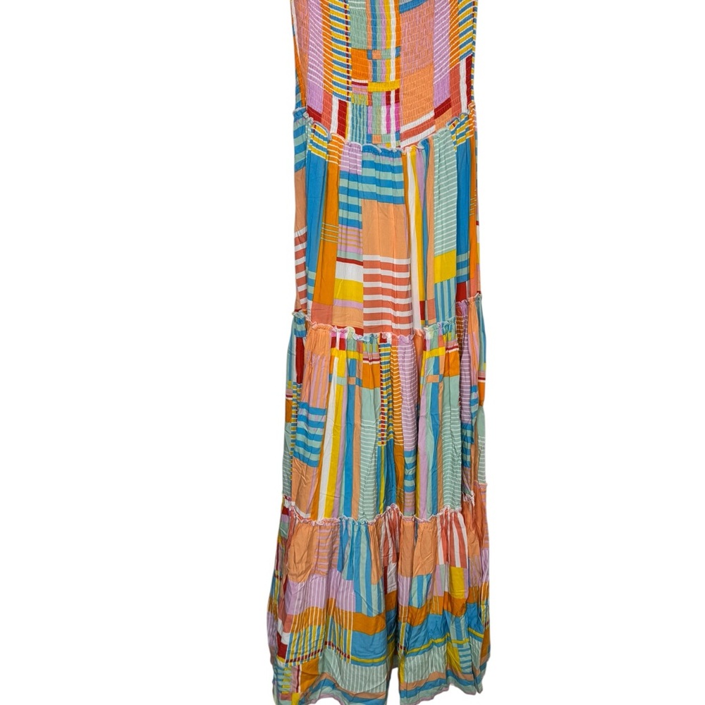 Anthropologie Abel The Label multi colored smocked Strapless Maxi Dress
Med, EUC - Picture 9 of 10